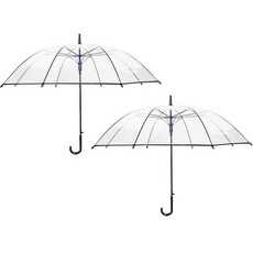 두발로 투명 자동 장우산 2p