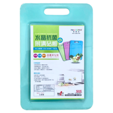Need LOHAS 享樂活 水晶抗菌附溝砧板, 顏色隨機, 1個