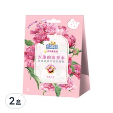熊寶貝 衣物香氛袋 盒裝 衣服的淡香水 持香8週 經典玫瑰, 21g, 2盒, 典雅玫瑰