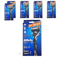 Gillette 吉列 Proglide 無感系列 刮鬍刀組, 旋轉刀頭科技 360°服貼刮淨, 刀架 + 刀頭 x 2個, 6盒