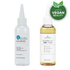 글로우몬스터 병풀 추출물 100ml + 3Kda 올리고 히알루론산 2% 원액 100ml, 1세트