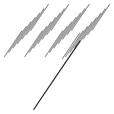 通用香薰擴香棒 25cm, 黑色, 100支, 1組