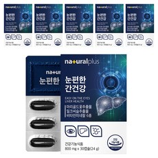 내츄럴플러스 눈편한 간건강 밀크시슬 24g, 30정, 6개