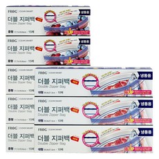 프로그 더블 지퍼백 냉동용 중형 75매 + 대형 30매, 1세트