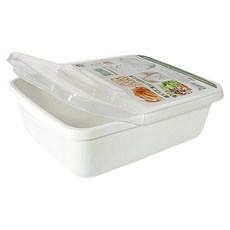 UDA 有達 掀樂保鮮盒/米桶/密封盒, 2.5L, 2個, PP聚丙烯, 白色透明 (隨機), 顏色隨機, 27 x 21.5 x 8.2cm