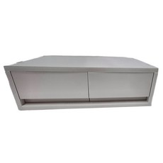 SHIMOYAMA PP 雙格抽屜式收納盒 37.2 x 26 x 12cm, 灰白色, 1個