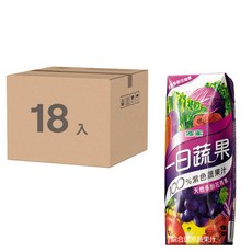 波蜜 一日蔬果100%紫色蔬果汁，純蔬果汁，滿滿營養，隨時補充能量, 250ml, 18入