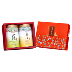 天仁茗茶 茗禮禮盒, 台灣茗禮, 含茶葉及花旗參, 阿里山高山茶 + 茶王, 1盒