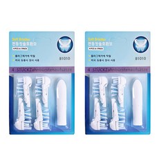 토비메모리 오랄비 크로스액션 파워 화이트닝 전동칫솔 B1010 호환 리필모 4p, 4734 × 2개, 2개