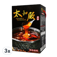 太和殿 麻辣鍋底含鴨血豆腐, 濃郁辛辣，饕客最愛, 1.53kg, 3盒