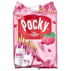 glico 格力高 Pocky 百奇 草莓棒分享包, 90克 (9袋入), 90g, 1包