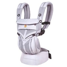 ergobaby OMNI 全階段型四式360透氣款嬰兒背帶, 淡紫灰, 腰帶腰圍 66~140mm