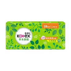 Kotex 靠得住 草本抑菌衛生棉, 28cm, 36片, 1組