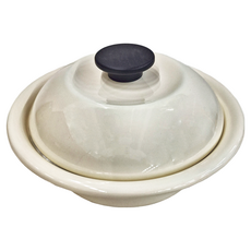 Noda Horo 野田琺瑯 日本製琺瑯圓柄湯鍋-白色 980ML, 21.5cm, 1個