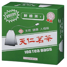 天仁茗茶 鮮綠茶經濟包 100茶包 天然健康人情味, 2g, 100包, 1盒