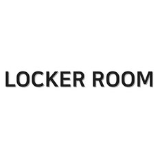 스튜디오투명 탈의실 표지판 검정색 LOCKER ROOM 1개