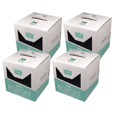 BOXCAT 國際貓家 強效除臭礦球貓砂 13L, 不易產生粉塵, 吸水效果好, 含日本單寧除臭精華配方, 4盒