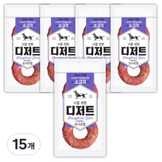 너를위한디저트 오래먹는 도너츠 개껌 100g, 소고기, 15개