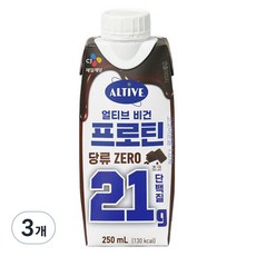 얼티브 비건 프로틴 초코, 250ml, 3개