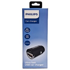 PHILIPS 飛利浦 30W迷你車充 附說明書 24 x 21 x 40mm 20.4g, DLP3520C, 黑色