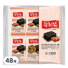 광천김 광천 명란맛 김, 4g, 48개 48개, 4g
