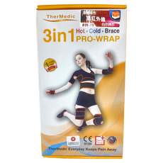 TherMedic 舒美立得 護具型冷熱敷墊 膝蓋專用 3合1, 1盒