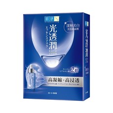 HADALABO 肌研 光透潤深層美白面膜, 嚴選四重精華 高浸透, 6片, 1盒