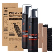 슈브릭 감탄 슈즈 클리너 200ml + 브러쉬 세트, 혼합색상, 2세트