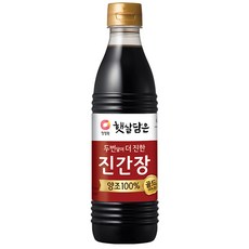 대상 청정원 두번달여 더 진한 진간장 골드, 500ml, 1개