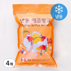 애플망고 다이스 (냉동), 1kg, 4개