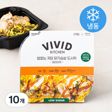 비비드키친 밥없는 저당 닭가슴살 도시락 데리야끼 (냉동) 180g 10개