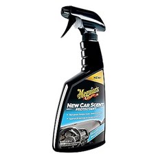Meguiar's 美光 自然炫亮內裝保護噴霧, 使乙烯基、橡膠和塑料帶來新的汽車光澤，留下清新的新車氣味, 16oz, 1瓶