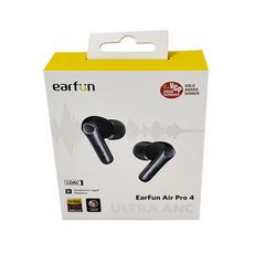 Earfun Air Pro 4 降噪真無線藍牙耳機，2024年VGP金賞，驍龍音頻，aptX高清音訊, TW600B, 黑色