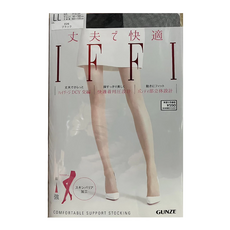 GUNZE IFFI 女用絲襪, LL 黑色 (026), 舒適耐穿