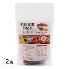 仁濟中藥 桂圓紅棗枸杞養生茶, 果肉飽滿，多種好料，獨立包裝，即沖即飲, 8g, 15包, 2袋