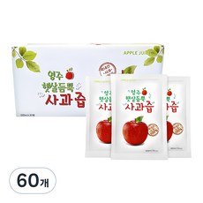 영주햇살듬뿍 사과즙, 100ml, 60개 3000ml, 2개