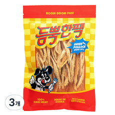붐붐포 강아지 듬뿍한팩 대용량 수제간식, 황태, 130g, 3개