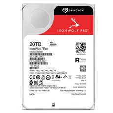 씨게이트 IronWolf Pro HDD, ST20000NT001, 20480GB
