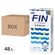 黑松 FIN 好菌補給飲料 300ml x 6入, 迅速補充水分和電解質, 等滲透壓配方, 低熱量, 48入