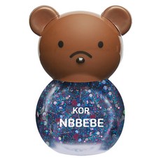 NBBEBE 兒童用指甲油 閃亮大海水基底 4毫升, 閃亮海洋色, 1瓶