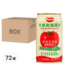 KAGOME 可果美 100%蕃茄汁 無添加食鹽 24罐, 340ml, 72罐