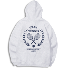 그랜피니 클래식 테니스 자수 후드 티셔츠 GFHT013