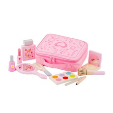 New Classic Toys 小小彩妝師遊戲組, 荷蘭木玩品牌, 天然木材與無毒塗料, 精緻擬真呈現學習生活知識與應用, 內含化妝包、香水瓶、口紅、指甲油等, 1組