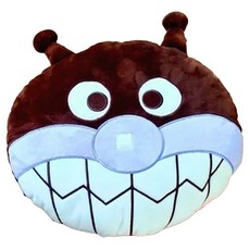 ANPANMAN 麵包超人 細菌人頭型靠枕 30x25xH9cm, 1個