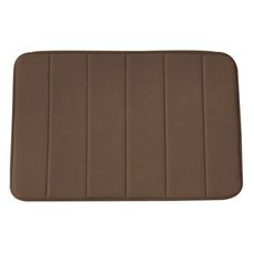 珊瑚絨記憶地墊, 40*60cm/50*80cm, 超回彈, 吸水迅速, 防滑, 咖啡色, 60 x 40cm, 1個