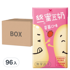 統一 蜜豆奶 草莓口味, 250ml, 96入