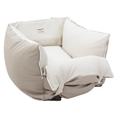 CHOCOPET house 狗狗車用皇家方形汽車座椅, 1個, 淺褐色