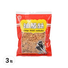 義峰食品 油蔥酥, 酥脆油蔥, 155g, 3包