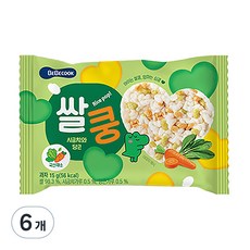 베베쿡 쌀쿵 시금치와 당근, 15g, 6개, 혼합맛(시금치/당근)