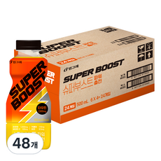 빙그레 슈퍼부스트 파워충전 에너지 음료, 500ml, 48개